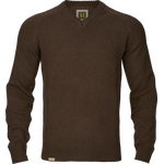 Härkila Vincent Merino V-Neck Pullover Mens Demitasse Brown
