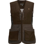 Pinewood Shooting Vest Womens Suede Brown