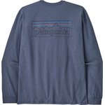 Patagonia Long-Sleeved P-6 Logo Responsibili-Tee Mens P-6 Outline: Current Blue