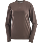 Salomon SHKout Core Long Sleeve Tee Womens Coffee Bean