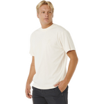 Rip Curl Search Embroidery Tee Mens Bone