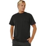 Rip Curl Search Embroidery Tee Mens Black