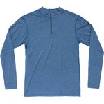 Devold Breeze Merino 150 Zip Neck Mens Blue Melange (2025)