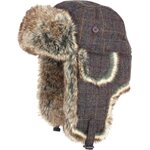 Jack Pyke Wool Blend Trapper Hat Brown Check
