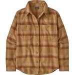 Patagonia Fjord Flannel Shirt Womens Old Spruce: Nest Brown