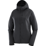 Salomon Essential Lightwarm Hoody Womens Deep Black (2025)