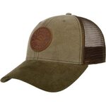 Stetson Baseball Cap Leather Patch Light Green / Khaki