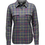 Black Diamond Project Twill LS Shirt Womens Charcoal / Tundra