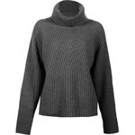 Skhoop Signe Roll Neck Womens Blackmelange