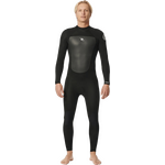 Rip Curl Omega 4/3 Back Zip Steamer Mens Black