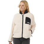 Rip Curl Shore Break Polar Fleece Womens Off White/Black