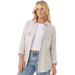Rip Curl Oceanic Textured Shacket Womens Moonbeam