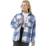 Rip Curl Neon Isles Fleece L/S Shirt Womens Blue