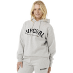 Rip Curl Varsity Hoodie
 Womens Grey Marle/Black