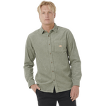 Rip Curl Classic Surf Cord Long Sleeve Shirt Mens Cactus Green