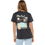 Rip Curl Waikiki Standard Tee Womens Washed Black