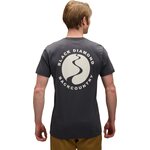 Black Diamond Backcountry Stamp Short Sleeve Tee Mens Carbon