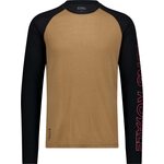 Mons Royale Temple Merino Air-Con Long Sleeve Mens Black / Toffee