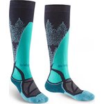 Bridgedale Ski Midweight Womens Denim/Aqua