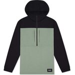 Mons Royale Offgrid Merino Fleece 1/2 Zip Long Sleeve Mens Willow / Black