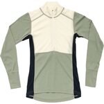 Devold Lauparen Merino 190 Zip Neck Womens Raw White/Fog/Ink