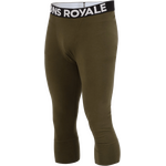 Mons Royale Cascade Merino Flex 3/4 Legging Mens Dark Olive