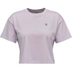 Black Diamond Diamond Crop Short Sleeve Tee Womens Soft Lilac