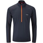 Rab Interval LS Zip Tee Ebony