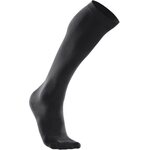 2XU Compression Performance Run Socks, Men Musta/musta