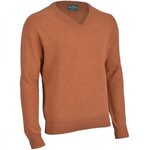 Alan Paine Long Sleeve V Neck Sweater Sienna
