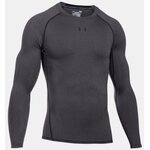 Under Armour HeatGear Armour Long Sleeve Compression Shirt Carbon Heather (090) / Black