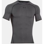 Under Armour Armour HeatGear Short Sleeve Compression Shirt Carbon Heather (090) / Black