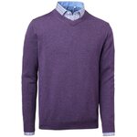 Chevalier Gary Wool Pullover w. patch Purple