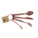 Kupilka Fork, knife, spoon & tea spoon Cranberry