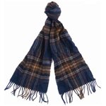 Barbour Elwood Scarf Dark Blue Plaid