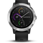 Garmin Vivoactive 3 Stainless Steel Black/Black Silicone