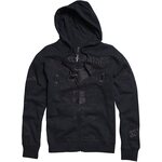 Fox Steel Faith Men's Front Fleece Hoody Zip Musta