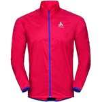 Odlo Jacket Omnius Men Fiery Red - Energy Blue