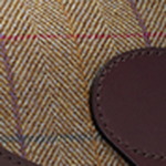 Croots Helmsley Tweed Cartridge Bag Burgundy