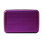 Ögon Designs Aluminium wallet 5A, Fan-shaped Purple