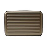 Ögon Designs Aluminium wallet 5A, Fan-shaped Dark grey