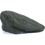Barbour Moons Tweed Cap Green Fine Overcheck