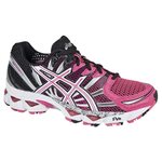 Asics Gel-Nimbus 12 naisten malli Pinkki/Valkoinen/Musta