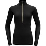 Devold Wool Mesh Woman Half Zip Neck Caviar (Black)