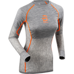 Dahlie Airnet Wool Long Sleeve Wmn Shocking Orange