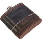 Barbour Tartan Hip Flask and Cups Classic Tartan