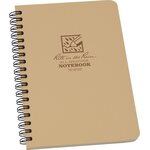 Rite in the Rain Side-Spiral Notebook Journal, 12x18cm Tan