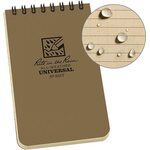 Rite in the Rain Top Spiral Notebook 3" x 5" Tan