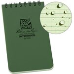 Rite in the Rain Top Spiral Notebook 3" x 5" Green