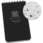 Rite in the Rain Top Spiral Notebook 3" x 5" Black